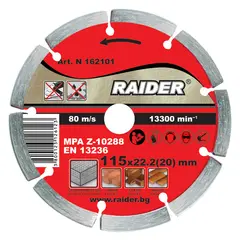 დისკო ალმასის Raider 115x22.2mm RD-DD01