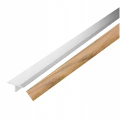 Threshold aluminum VOX T18 oak CIEMNY 18 mm 1.86 m