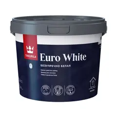 ჭერის საღებავი მქრქალი Tikkurila EURO WHITE AP New 7,5 ლ თეთრი