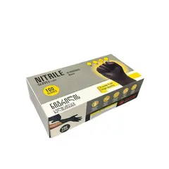 ხელთათმანი ერთჯერადი NITRILE Black  L