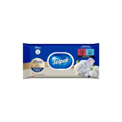 Влажные салфетки с экстрактом хлопка Selpak 100 шт