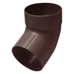 Branch pipe single coupling RainWay 75 mm 87° brown