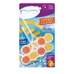 Toilet block Hyper Clean citrus foam 2x45 g