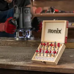 საფრეზი მანქანის პირების ნაკრები 12 ც Ronix-5341