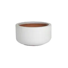 Горшок керамический Mega Collections Glazed Bowl 21х10см 3л белый