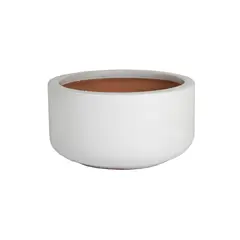 Горшок керамический Mega Collections Glazed Bowl 31х15см 10л белый