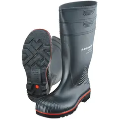 Резиновые сапоги химические Dunlop 9ACSA 42 черные