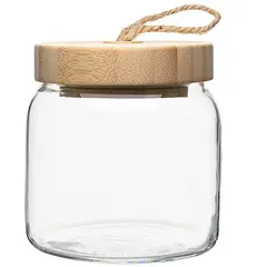Jar with a bamboo lid 943573 575 ml