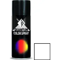 საღებავი აეროზოლური Elastotet Quantum Color Spray Ral 9016 Traffic White Gloss 400 მლ თეთრი