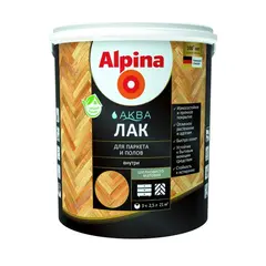Acrylic varnish for parquet and floor Alpina Aqua silky matte 2.5 l