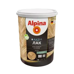 Acrylic varnish for parquet and floor Alpina Aqua silky matte 900 ml