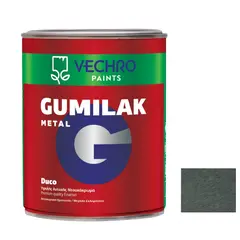 საღებავი ზეთის ლითონისთვის Vechro Gumilak metal No 652 მუქი ნაცრისფერი პრიალა 750 მლ
