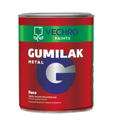 საღებავი ზეთის ლითონისთვის Vechro Gumilak metal აბრეშუმისებრი 2,5 ლ