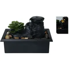 Фонтан с растением Koopman 9х16х11,8 см