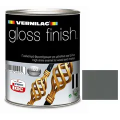 საღებავი ზეთის Vernilac Gloss finish No 104 carbon პრიალა 750 მლ