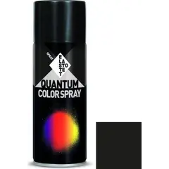 საღებავი აეროზოლური Elastotet Quantum Color Spray Ral 9005 Black Gloss 400 მლ შავი