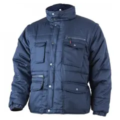 Insulated jacket with detachable sleeves Coverguard Polena 5PSLB XXL blue