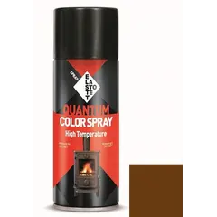 საღებავი სპრეი ცეცხლგამძლე Elastotet Quantum Color Spray High Temperature ყავისფერი 400 მლ