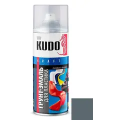 Primer-enamel for plastic Kudo KU-6001 520 ml grey