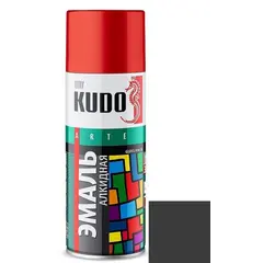 Enamel universal Kudo KU-1102 Ral 9005 matt black 520 ml