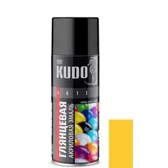 Aerosol enamel Kudo RAL1018 yellow glossy 520ml