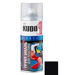 Primer-enamel for plastic Kudo KU-6002 520 ml black