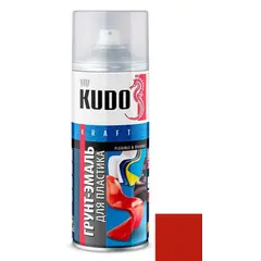 Primer-enamel for plastic Kudo KU-6006 520 ml red