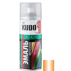 Enamel universal metallic Kudo KU-1051 orange 520 ml