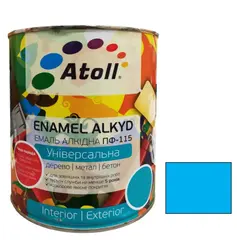 Enamel alkyd Universal ATOLL ПФ-115 blue 0.8 Kg