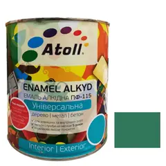 Enamel alkyd Universal ATOLL ПФ-115 emerald 2.6 Kg