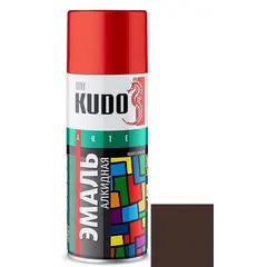 Enamel universal Kudo KU-1012 Ral 8017 brown 520 ml