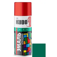 Enamel universal Kudo KU-1007 Ral 6016 dark green 520 ml
