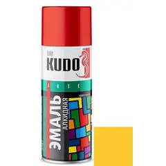 Enamel universal Kudo KU-1013 Ral 1018 yellow 520 ml