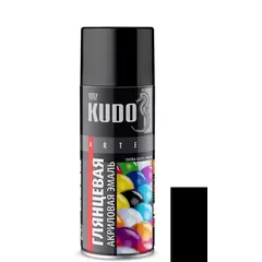 Aerosol enamel Kudo  RAL9005  glossy black 520ml