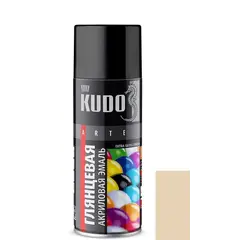 Aerosol enamel Kudo RAL1015 Ivory glossy 520 ml