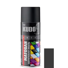 Aerosol enamel Kudo RAL9005 matte black 520 ml