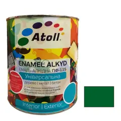 Enamel Atoll ПФ-115 0.8 kg green