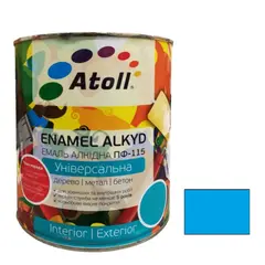 Enamel Atoll ПФ-115 0.8 kg bright blue