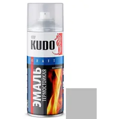 Heat-resistant enamel Kudo KU-5001 silver 520 ml