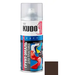 Primer-enamel for plastic Kudo KU-6011 520 ml brown