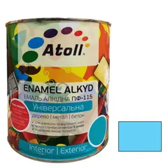 Enamel alkyd Universal ATOLL ПФ-115 light-blue 0.8 kg