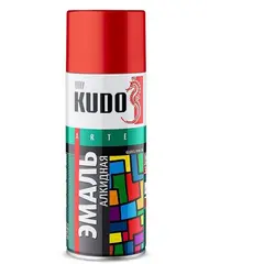 Enamel universal Kudo KU-1001 Ral 9003 white glossy 520 ml