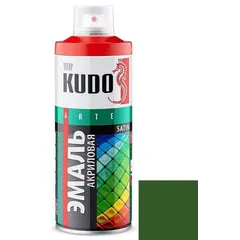 ემალი უნივერსალური აკრილის Satin Kudo KU-0A6002 RAL 6002 მწვანე ფოთოლი 520 მლ