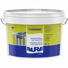 Enamel for radiators Eskaro Aura luxpro thermo white glossy 2,5 l