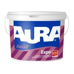 დისპერსიული საღებავი Eskaro Aura Fasad Expo 10 ლ
