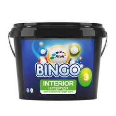 საღებავი ინტერიერის Atoll Bingo 10 ლ მქრქალი თეთრი