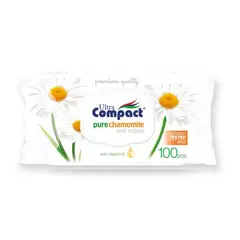 Влажные салфетки Ultra Compact ромашка 100 шт