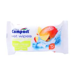 Влажные салфетки Ultra Fruit 15 шт