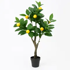 Decorative lemon tree in a pot