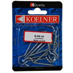 ანკერი ჭერის კაუჭით Koelner M3,5X45 მმ  12 ც B-HS-35